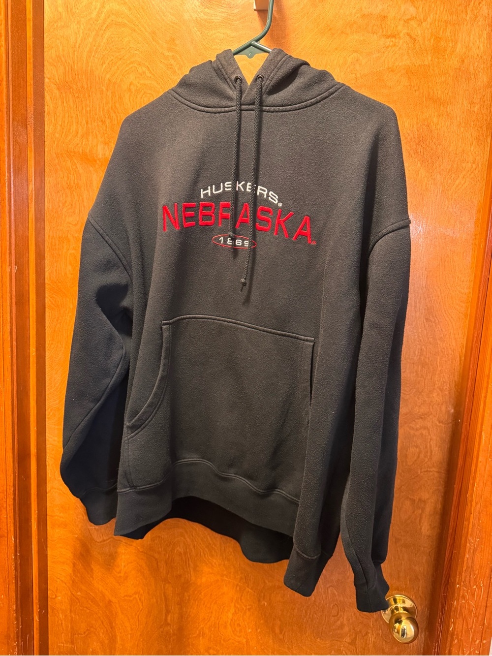 University of Nebraska Cornhuskers XL Navy Pullover Sweatshirt Hoodie Pocket
